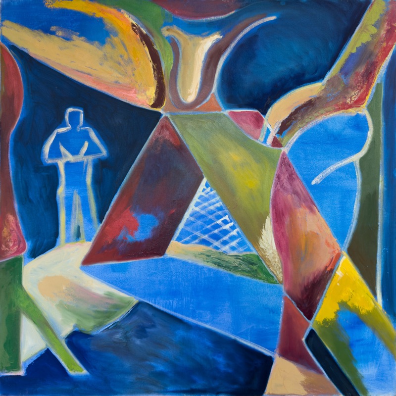 Blue Figure, Standing