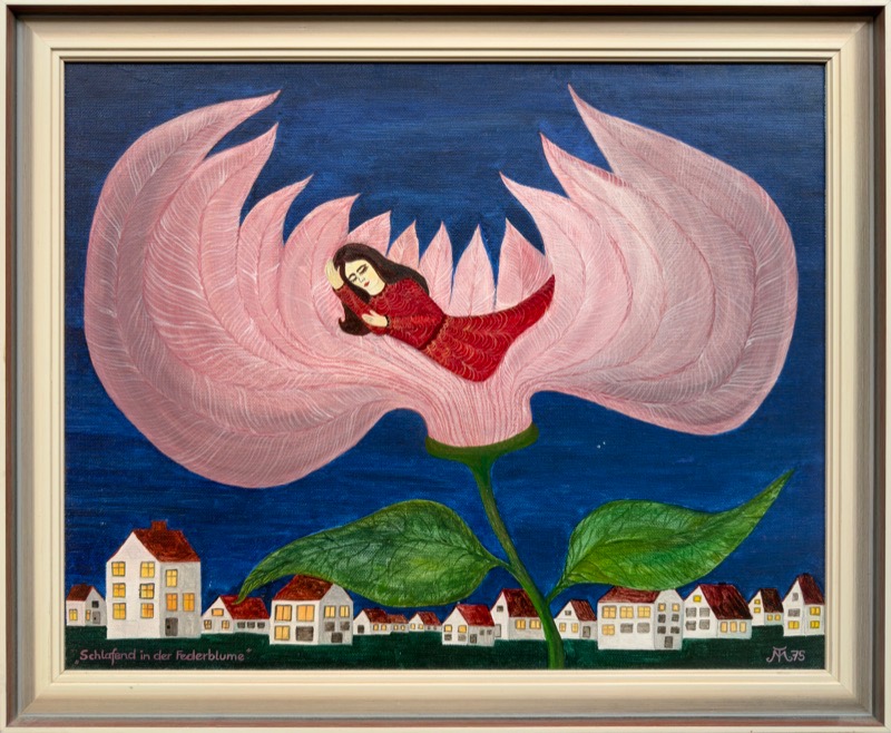Schlafend in der Federblume (Asleep in the Feather Flower)